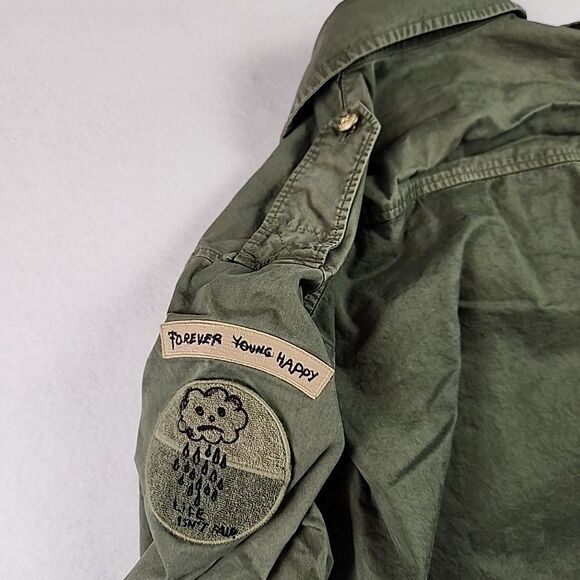 Zadig & Voltaire Taskal Combat Shirt Jacket Womens XS by Humberto Cruz Military - Picture 9 of 10